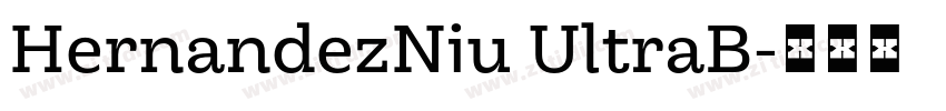 HernandezNiu UltraB字体转换